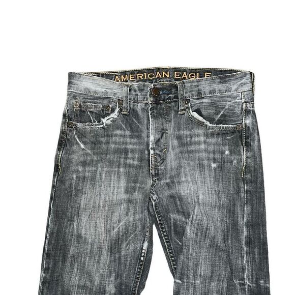 AMERICAN EAGLE Men’s Low Rise Slim Straight Jeans Size 28/30 - Picture 3 of 12